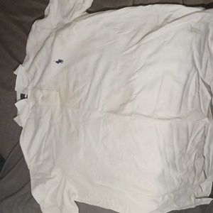 White polo shirt extra large
